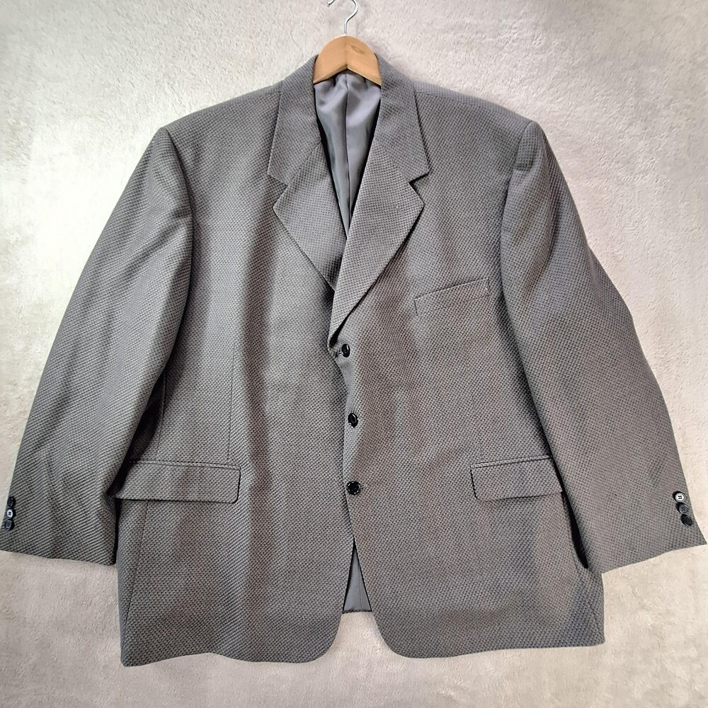 Alexander Lloyd Blazer Jacket Mens 58R Wool Blend Classic Suit Coat 3 Button